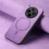 Phonesta Retro Vegan Leder MagSafe Back Cover Hülle für Oppo Find X8 Pro - Lila 4