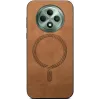 Phonesta Retro Vegan Leder MagSafe Back Cover Hülle für Oppo Reno12 F/Reno12 FS - Braun 1