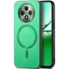 Phonesta Retro Vegan Leder MagSafe Back Cover Hülle für Oppo Reno12 F/Reno12 FS - Grün 0