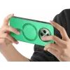Phonesta Retro Vegan Leder MagSafe Back Cover Hülle für Oppo Reno12 F/Reno12 FS - Grün 2