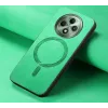 Phonesta Retro Vegan Leder MagSafe Back Cover Hülle für Oppo Reno12 F/Reno12 FS - Grün 3