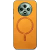 Phonesta Retro Vegan Leder MagSafe Back Cover Hülle für Oppo Reno12 F/Reno12 FS - Orange 1