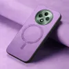 Phonesta Retro Vegan Leder MagSafe Back Cover Hülle für Oppo Reno12 F/Reno12 FS - Lila 3