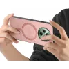 Phonesta Retro Vegan Leder MagSafe Back Cover Hülle für Oppo Reno12 F/Reno12 FS - Rosa 2