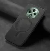 Phonesta Retro Vegan Leder MagSafe Back Cover Hülle für Oppo Reno12 F/Reno12 FS - Schwarz 3