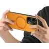 Phonesta Retro Vegan Leder MagSafe Back Cover Hülle für Oppo Reno13 Pro - Orange 3