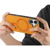 Phonesta Retro Vegan Leder MagSafe Back Cover Hülle für Apple iPhone 16 - Orange 4