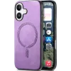 Phonesta Retro Vegan Leder MagSafe Back Cover Hülle für Apple iPhone 16 - Lila 0