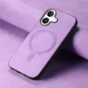 Phonesta Retro Vegan Leder MagSafe Back Cover Hülle für Apple iPhone 16 - Lila 1