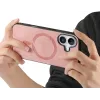 Phonesta Retro Vegan Leder MagSafe Back Cover Hülle für Apple iPhone 16 - Rosa 3
