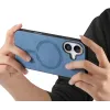 Phonesta Retro Vegan Leder MagSafe Back Cover Hülle für Apple iPhone 16 Plus - Blau 3
