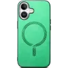 Phonesta Retro Vegan Leder MagSafe Back Cover Hülle für Apple iPhone 16 Plus - Grün 2