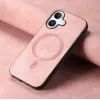 Phonesta Retro Vegan Leder MagSafe Back Cover Hülle für Apple iPhone 16 Plus - Rosa 1
