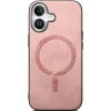 Phonesta Retro Vegan Leder MagSafe Back Cover Hülle für Apple iPhone 16 Plus - Rosa 2