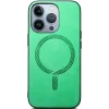 Phonesta Retro Vegan Leder MagSafe Back Cover Hülle für Apple iPhone 16 Pro - Grün 2