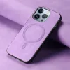Phonesta Retro Vegan Leder MagSafe Back Cover Hülle für Apple iPhone 16 Pro - Lila 1