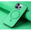 Phonesta Retro Vegan Leder MagSafe Back Cover Hülle für Apple iPhone 16 Pro Max - Grün 1