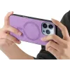 Phonesta Retro Vegan Leder MagSafe Back Cover Hülle für Apple iPhone 16 Pro Max - Lila 3