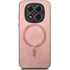 Phonesta Retro Vegan Leder MagSafe Back Cover Hülle für Xiaomi Redmi Note 14 Pro Plus - Rosa 3