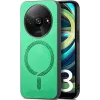 Phonesta Retro Vegan Leder MagSafe Back Cover Hülle für Xiaomi Redmi A3 - Grün