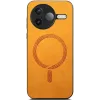 Phonesta Retro Vegan Leder MagSafe Back Cover Hülle für Xiaomi Poco F7 Pro - Orange 2