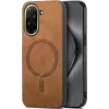 Phonesta Retro Vegan Leder MagSafe Back Cover Hülle für Xiaomi Redmi A5 171.7mm - Braun 0
