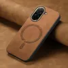 Phonesta Retro Vegan Leder MagSafe Back Cover Hülle für Xiaomi Redmi A5 171.7mm - Braun 3