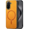 Phonesta Retro Vegan Leder MagSafe Back Cover Hülle für Xiaomi Redmi A5 171.7mm - Orange 0