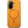 Phonesta Retro Vegan Leder MagSafe Back Cover Hülle für Xiaomi Redmi A5 171.7mm - Orange 1