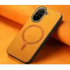 Phonesta Retro Vegan Leder MagSafe Back Cover Hülle für Xiaomi Redmi A5 171.7mm - Orange 3