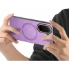 Phonesta Retro Vegan Leder MagSafe Back Cover Hülle für Xiaomi Redmi A5 171.7mm - Lila 2