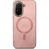 Phonesta Retro Vegan Leder MagSafe Back Cover Hülle für Xiaomi Redmi A5 171.7mm - Rosa 1