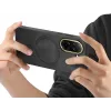 Phonesta Retro Vegan Leder MagSafe Back Cover Hülle für Xiaomi Redmi A5 171.7mm - Schwarz 2