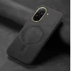 Phonesta Retro Vegan Leder MagSafe Back Cover Hülle für Xiaomi Redmi A5 171.7mm - Schwarz 3
