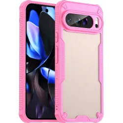 Phonesta Shockproof Armor Back Cover Hülle für Google Pixel 9 Pro XL - Rosa