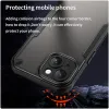 Phonesta Shockproof Armor Back Cover Hülle für Apple iPhone 15 - Schwarz 4