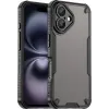 Phonesta Shockproof Armor Back Cover Hülle für Apple iPhone 16 Plus - Schwarz