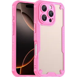 Phonesta Shockproof Armor Back Cover Hülle für Apple iPhone 16 Pro - Rosa