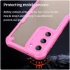 Phonesta Shockproof Armor Back Cover Hülle für Samsung Galaxy S23 - Rosa 3