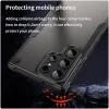 Phonesta Shockproof Armor Back Cover Hülle für Samsung Galaxy S23 Ultra - Schwarz 4