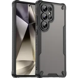 Phonesta Shockproof Armor Back Cover Hülle für Samsung Galaxy S25 Ultra - Schwarz