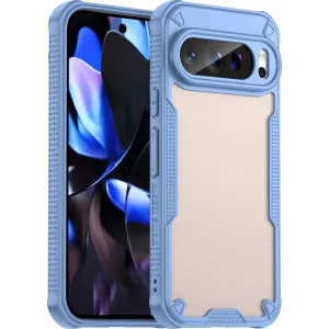 Phonesta Shockproof Armor Back Cover Hülle für Google Pixel 9 Pro - Blau