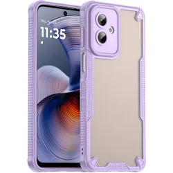 Phonesta Shockproof Armor Back Cover Hülle für Motorola Moto G55 - Lila