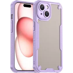 Phonesta Shockproof Armor Back Cover Hülle für Apple iPhone 15 - Lila