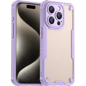 Phonesta Shockproof Armor Back Cover Hülle für Apple iPhone 15 Pro - Lila