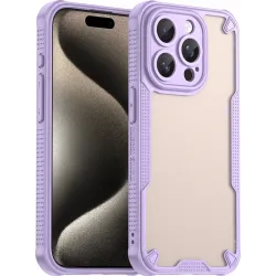 Phonesta Shockproof Armor Back Cover Hülle für Apple iPhone 15 Pro Max - Lila