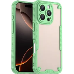 Phonesta Shockproof Armor Back Cover Hülle für Apple iPhone 16 Pro - Grün