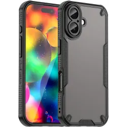 Phonesta Shockproof Armor Back Cover Hülle für Apple iPhone 17 - Schwarz