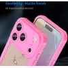 Phonesta Shockproof Armor Back Cover Hülle für Apple iPhone 17 Pro - Rosa 9