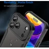 Phonesta Shockproof Armor Back Cover Hülle für Apple iPhone 17 Pro Max - Schwarz 7
